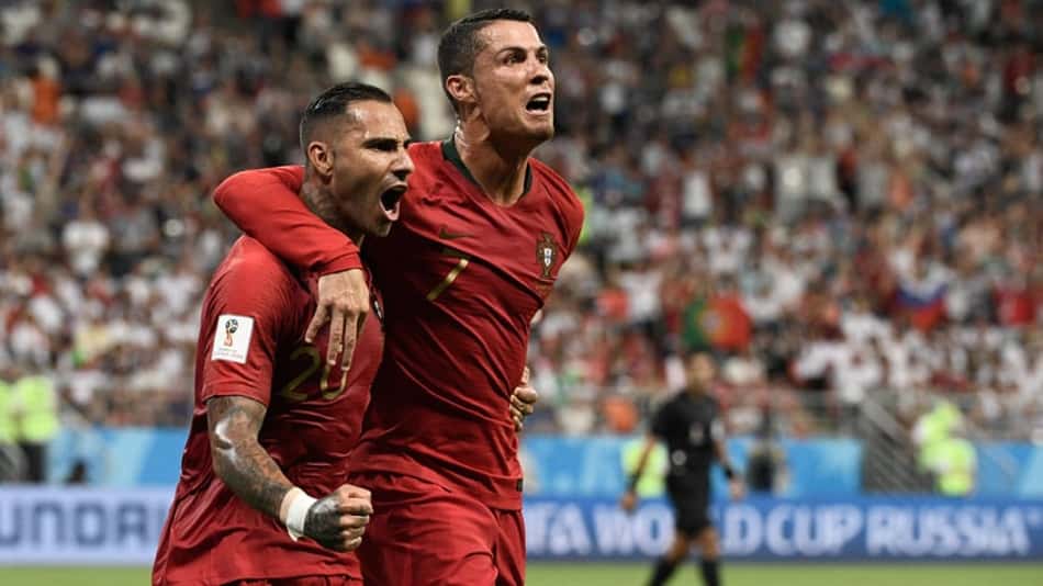 Quaresma comemora seu golaço com Cristiano Ronaldo 