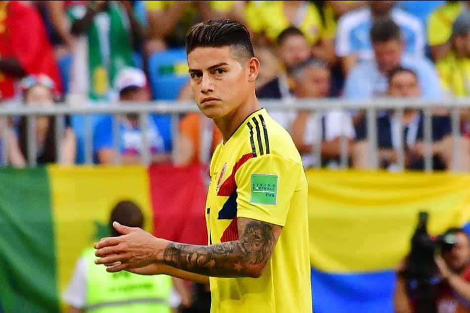 Ex-mulher de James Rodríguez torce para colombiano acertar com rival do Real Madrid