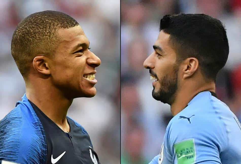Uruguai e França fazem duelo com números parecidos e estilos distintos