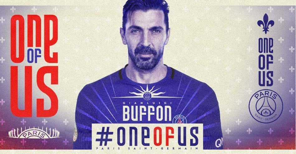 Gianluigi Buffon é anunciado como reforço do Paris Saint-Germain