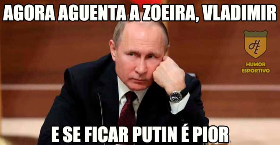 Putin é o principal alvo dos memes após eliminação da Rússia