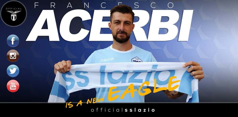 Chelsea está interessado no zagueiro Francesco Acerbi, da Lazio
