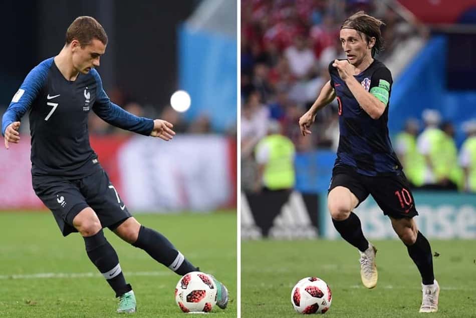 Griezmann e Modric: 'Pequenos príncipes' em busca da coroa da Copa
