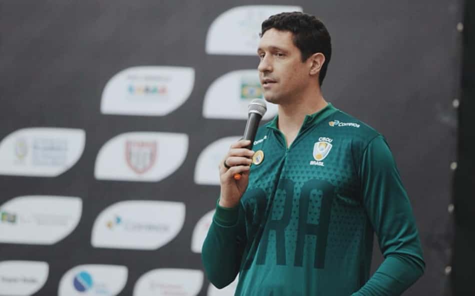 Gustavo Borges durante o FISU America Games