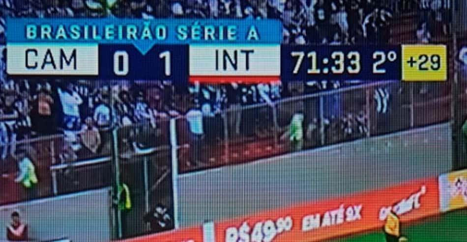 Acréscimos em Atlético-MG x Inter viram piada na web
