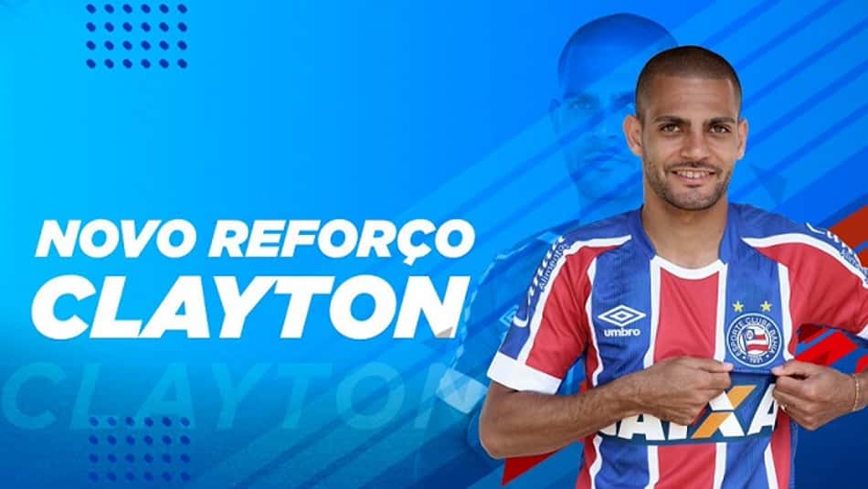 Clayton é oficialmente anunciado pelo Bahia em empréstimo do Atlético-MG
