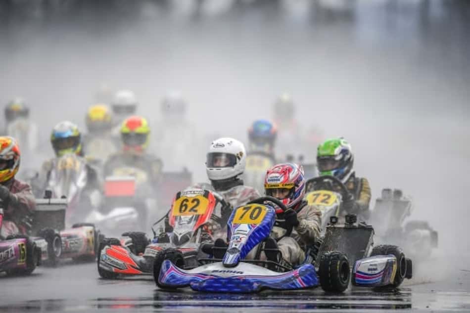 Rafael Câmara é destaque sob chuva no Sul-Americano de Kart no Velopark