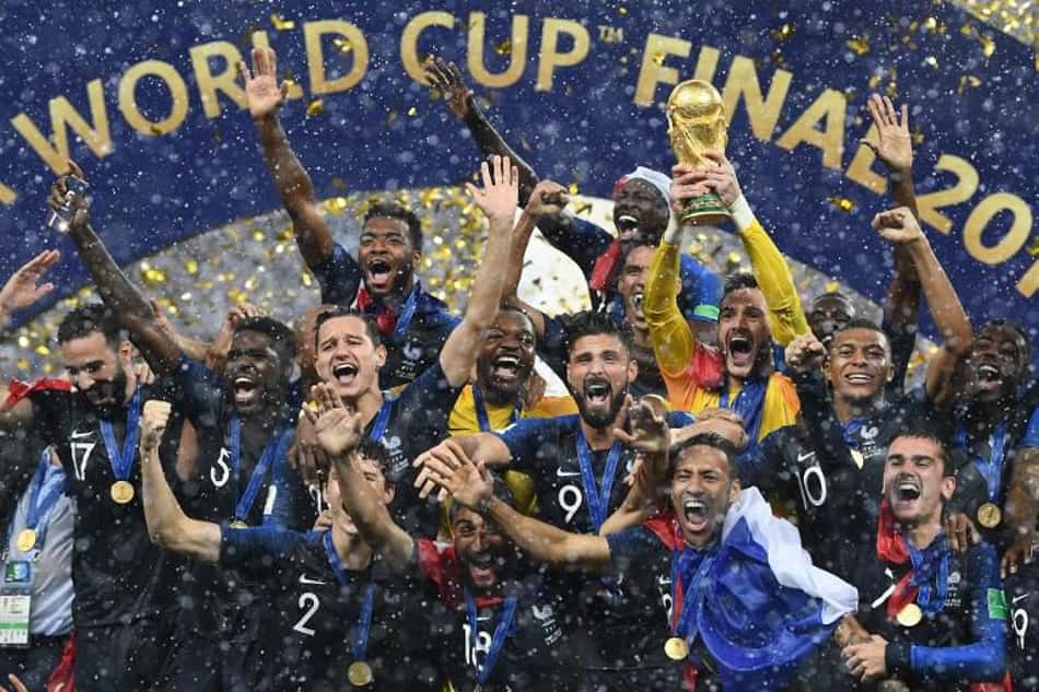 A França venceu a Croácia na final e foi campeã da Copa do Mundo de 2018 ( FRANCK FIFE / AFP)
