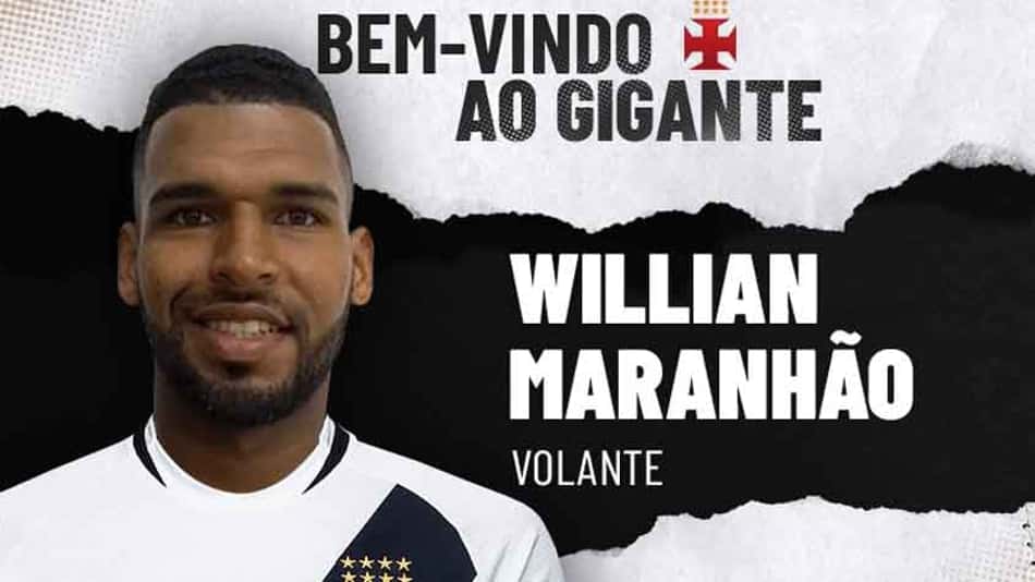 Após dois treinos, Vasco confirma Willian Maranhão como novo reforço