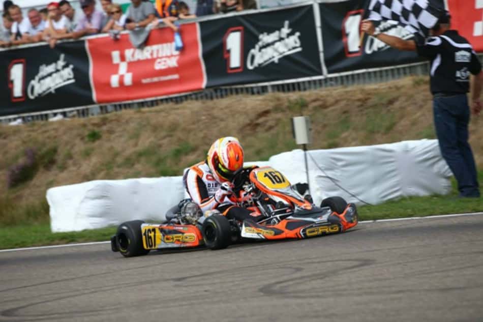 Na Bélgica, Gaetano di Mauro é o quarto melhor piloto de kart shifter do planeta
