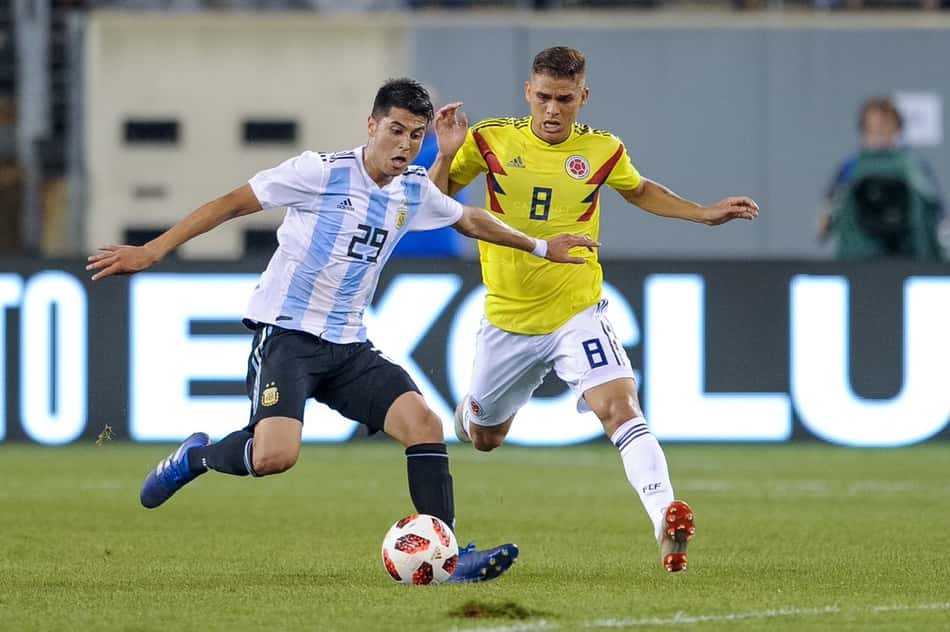 Em jogo equilibrado, Argentina e Colômbia ficam no empate