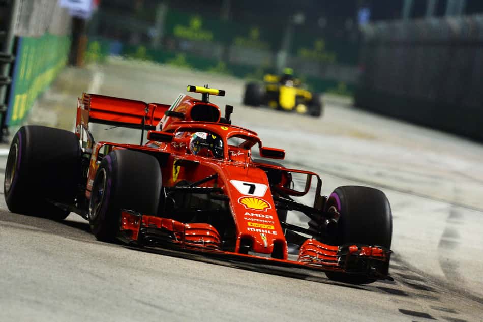 Com Hamilton "na cola", Raikkonen lidera segundo treino livre da F1 em Singapura