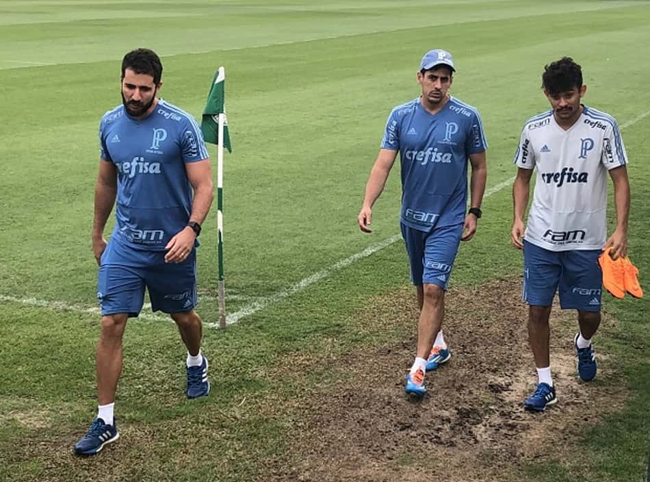 Scarpa treina no campo e pode voltar ao Palmeiras em duas semanas