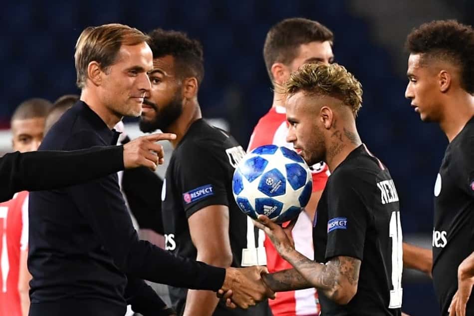 Tuchel e Neymar - PSG