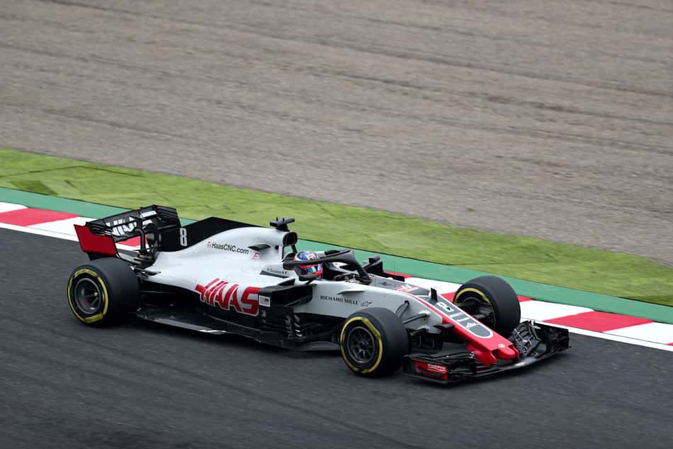 Em quinto no grid com a Haas, Grosjean terá a vantagem de largar com os pneus macios