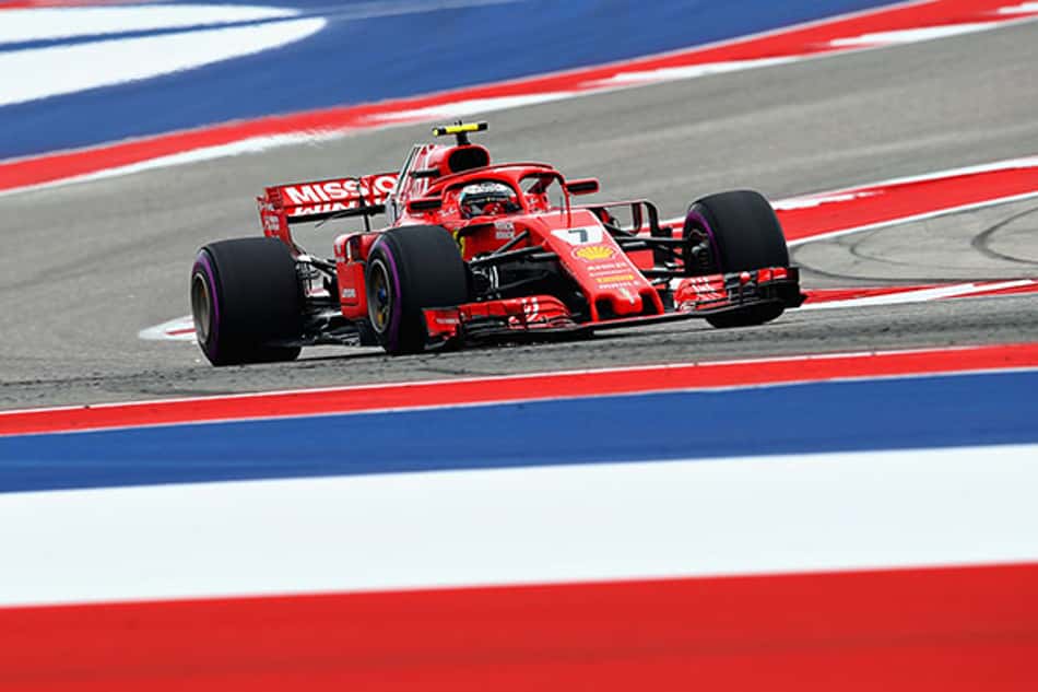 Ferrari usa assoalho antigo dos carros no último treino livre nos EUA