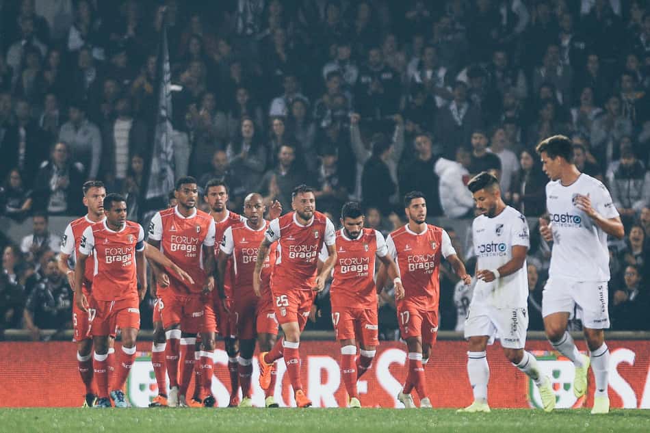 Braga sai atrás e busca empate com Vitória de Guimarães no Português