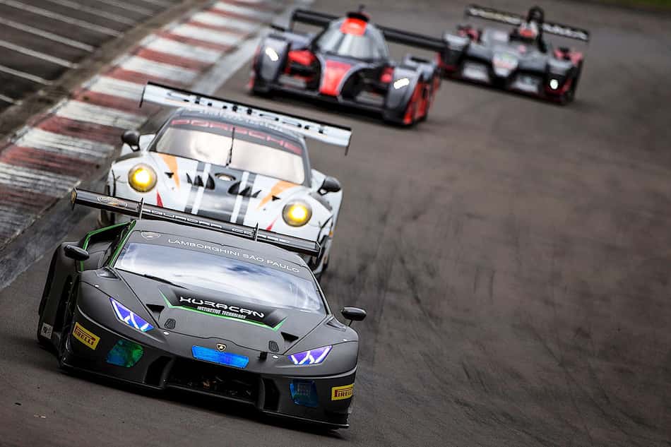 Endurance Brasil: 1, 2, 3 vezes Lamborghini Huracán #19 de Chico Longo e Daniel Serra
