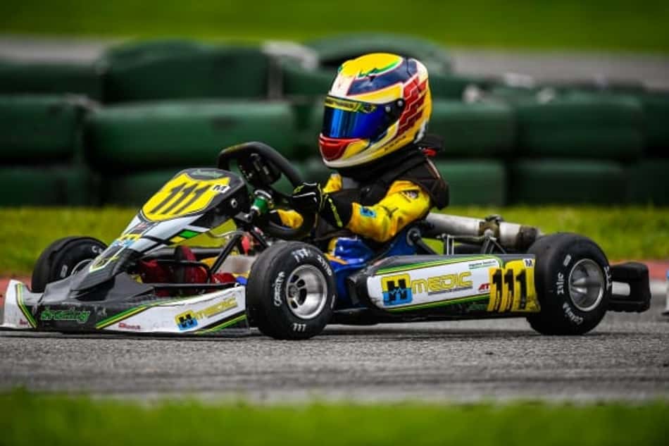 Com 7 anos, Augustus Toniolo é vice-campeão da oitava etapa do Paulista Light de Kart
