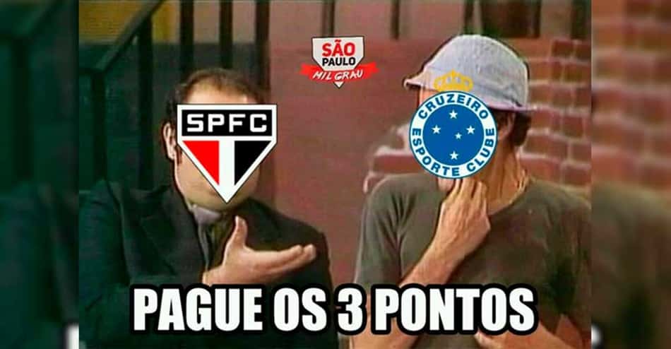 São-paulinos não perdoam e zoam o freguês Cruzeiro; veja os memes