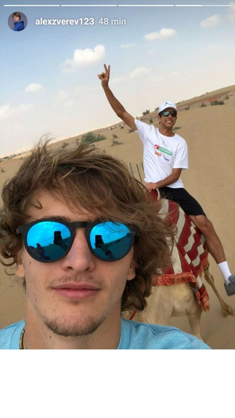 Zverev e Melo em Dubai