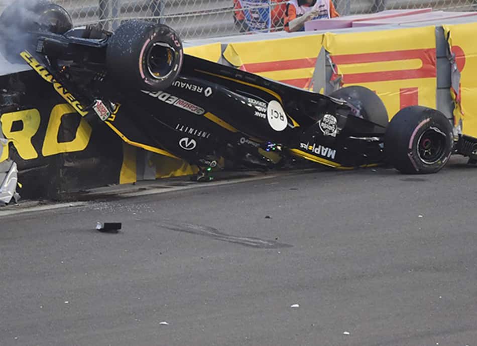 Nico Hulkenberg: Acidente foi espetacular, mas sem maiores dramas