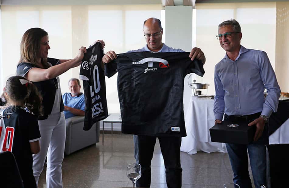 Vasco recebeu a visita do governador eleito Wilson Witzel neste domingo. Veja a galeria especial do LANCE!