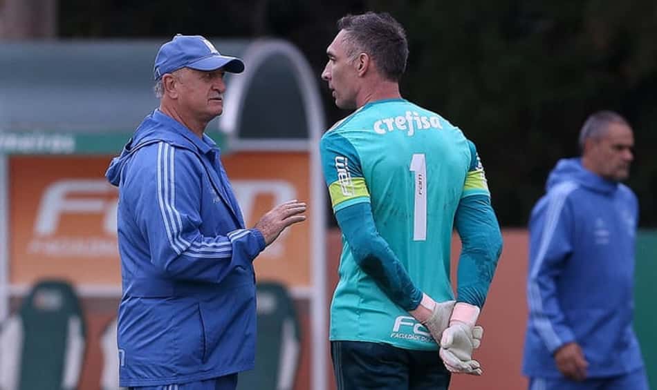 Chuva e conversa particular entre Felipão e Prass: 5ª feira do Palmeiras