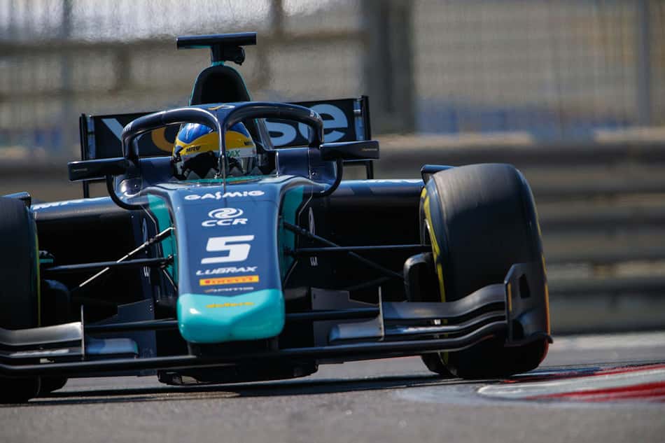 Com nova equipe Sérgio Sette encerrou testes da F2 em Abu Dhabi no top 5