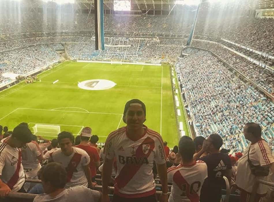 Luciano Ríos esteve na Arena Grêmio na semifinal (foto) e estará em Madrid para acompanhar o River 