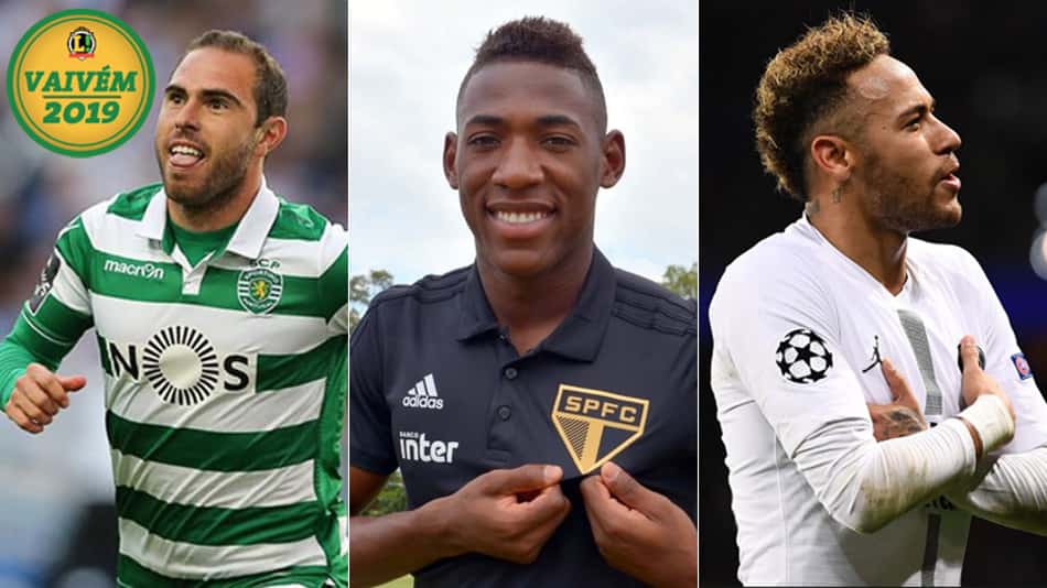 Montagem Bruno Cesar, Leo Pelé e Neymar