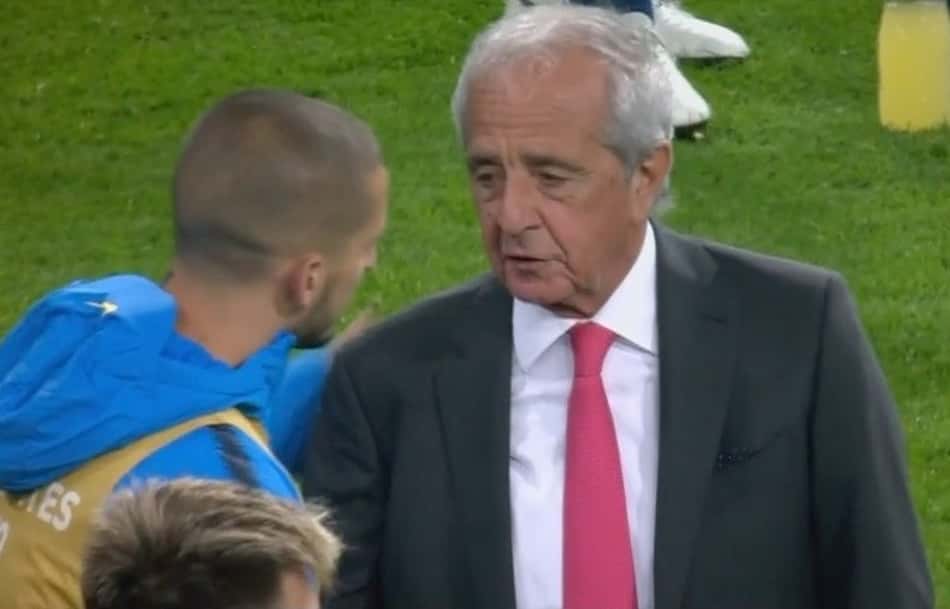 Benedetto foi cumprimentado por presidente do River por gol