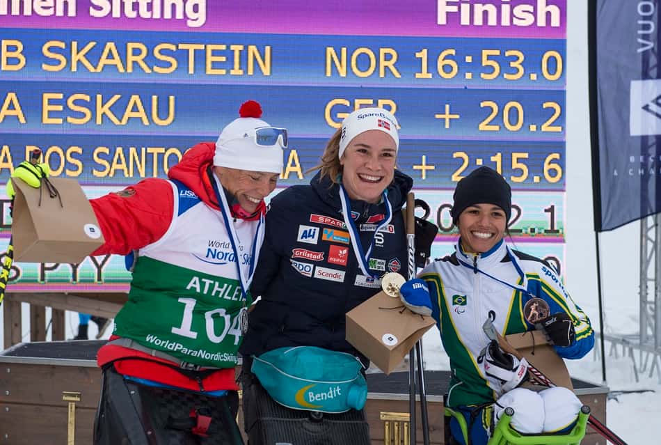 Aline Rocha é bronze na Copa do Mundo de Para-ski Cross Country