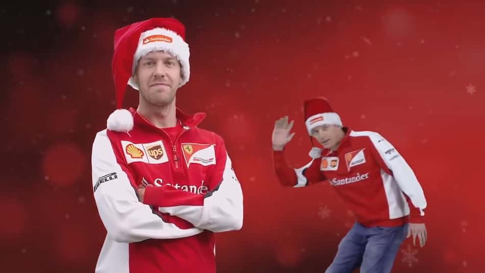 VÍDEO: Sebastian Vettel e Kimi Raikkonen cantam "We Wish You Are A Merry Christmas"