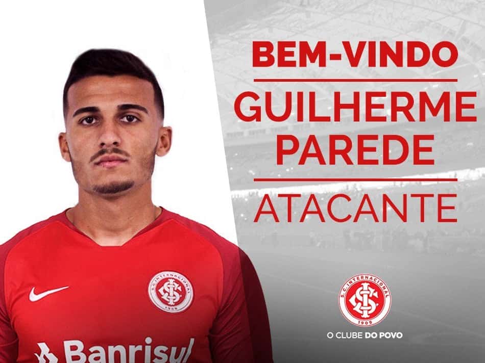 Guilherme Parede é oficializado como novo reforço do Internacional