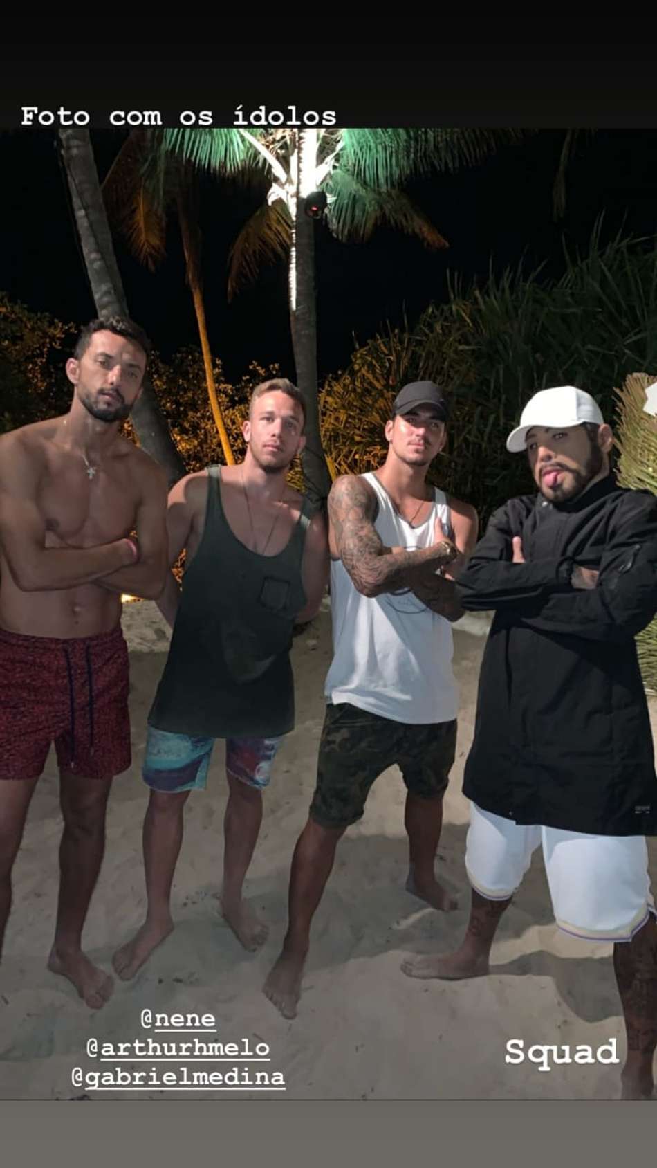Neymar, Arthur, Nenê e Medina