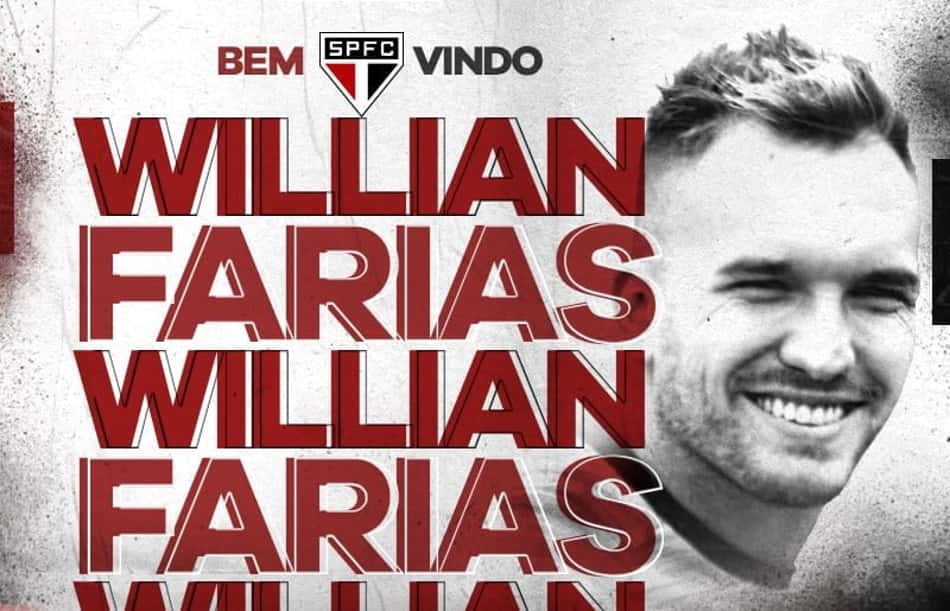 São Paulo anuncia seu 7º reforço, o volante Willian Farias