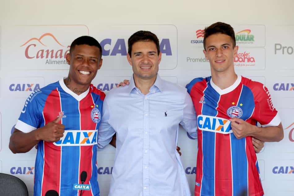 Bahia apresenta o meia Shaylon e o atacante Iago