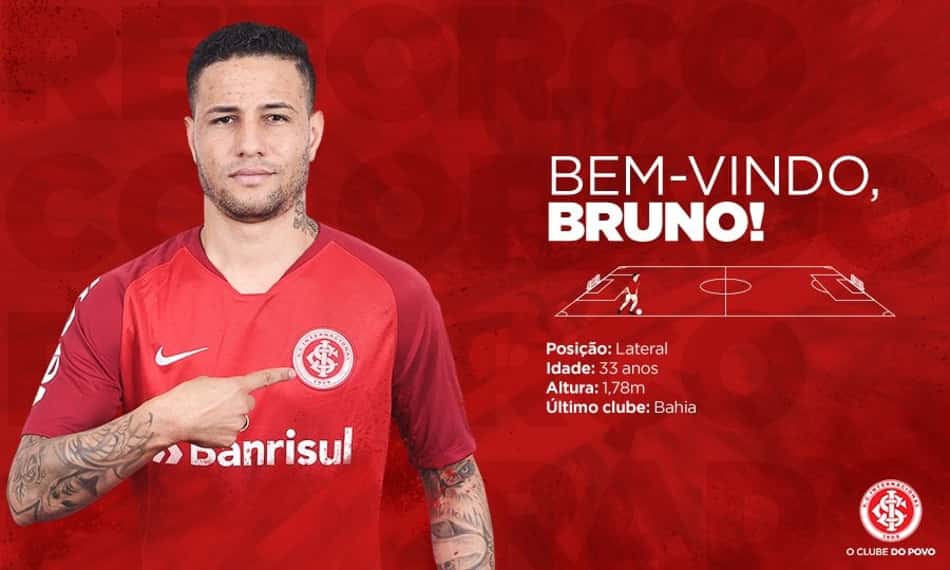 Internacional anuncia a contratação do lateral-direito Bruno
