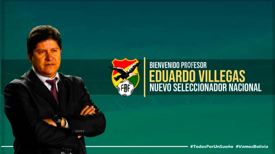 "Clamor popular" é atendido e Villegas assume a seleção da Bolívia