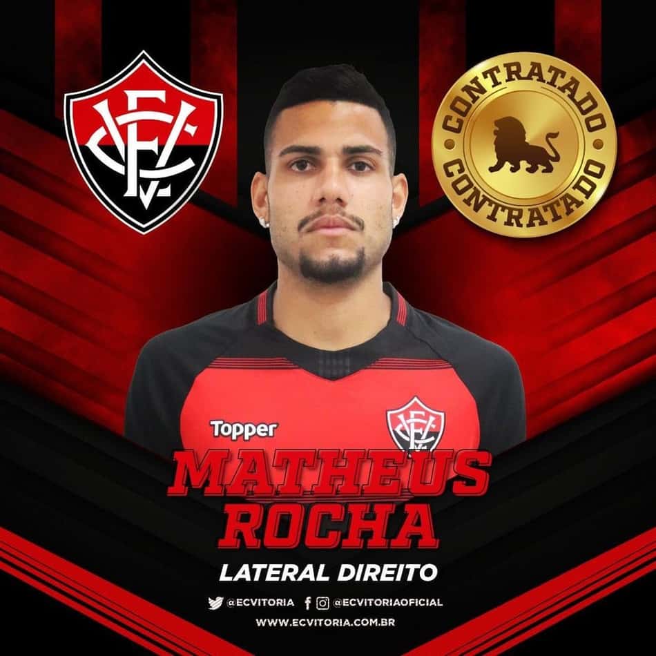 Vitória anuncia a chegada do lateral-direito Matheus Rocha