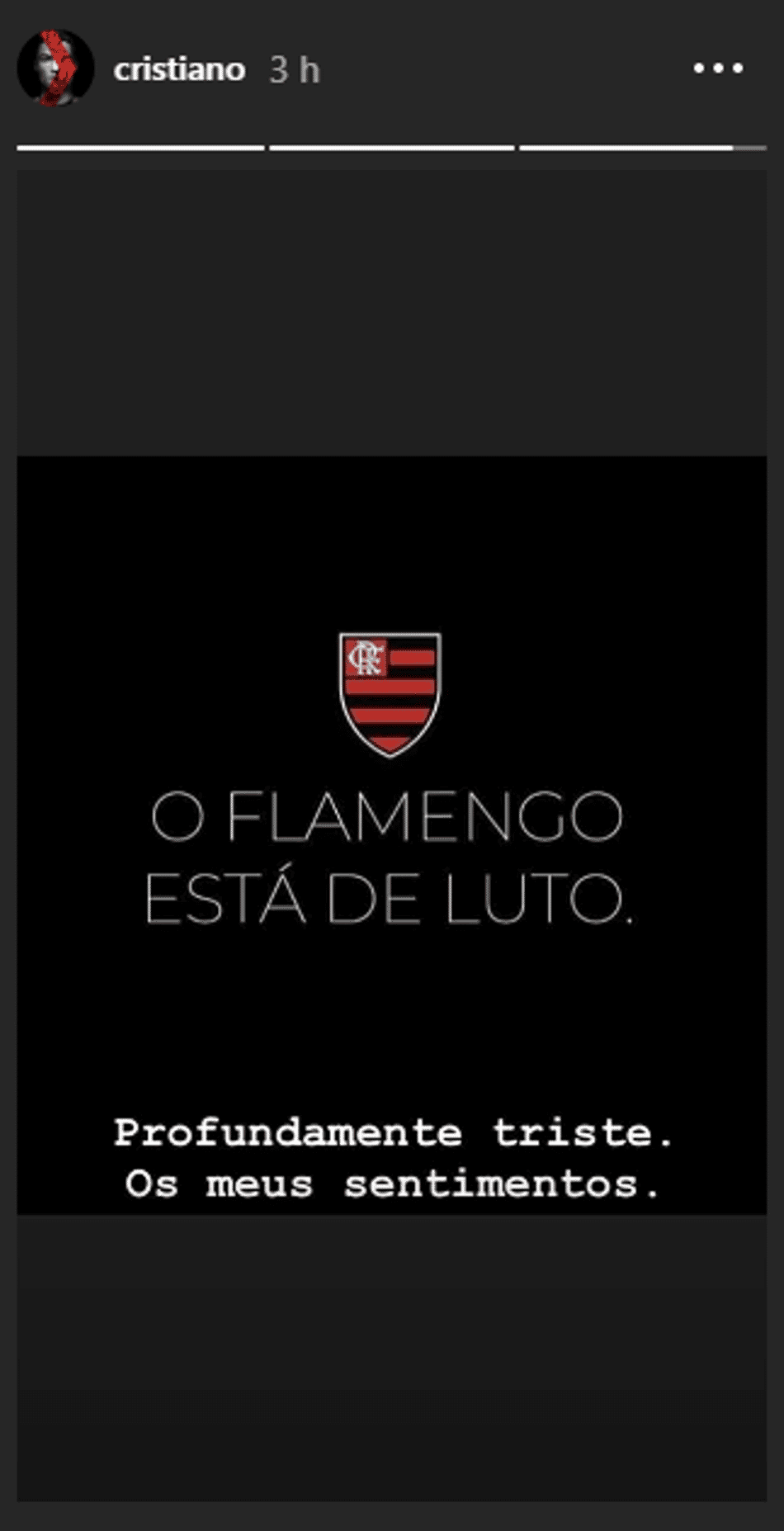 Cristiano Ronaldo - Flamengo - Instagram