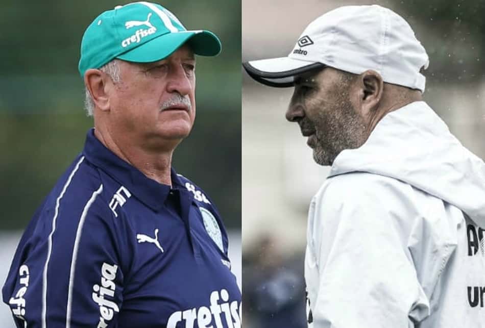 Mudou? L! compara último Felipão x Sampaoli com Verdão e Peixe atuais
