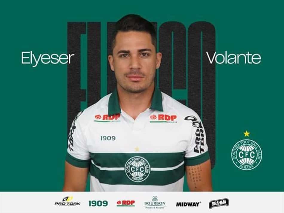 Coritiba oficializa a chegada do volante Elyeser