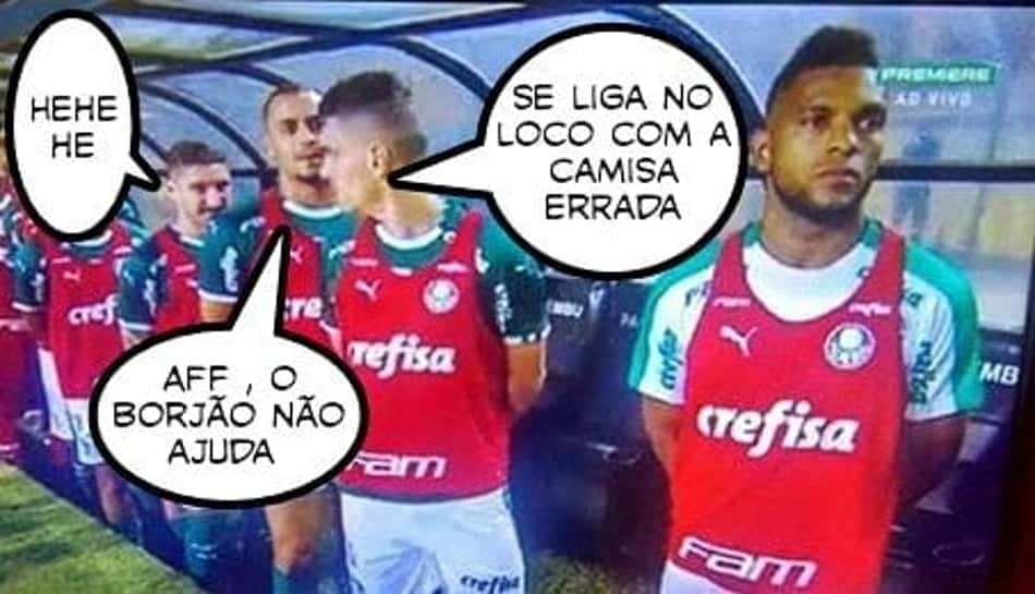 Mesmo sem entrar em campo, Borja vira piada contra o Novorizontino