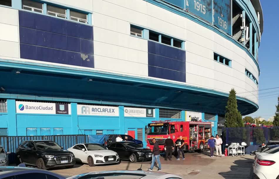 Estádio do Racing sofre princípio de incêndio durante treino da equipe