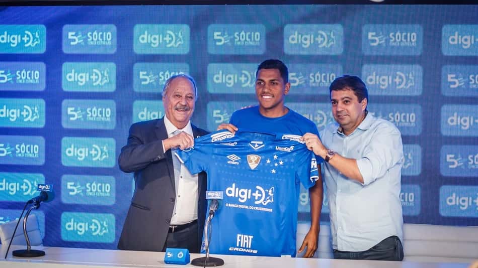 Pedro Rocha chega ao Cruzeiro por empréstimo e fica no clube até o fim de 2019-Reprodução;Cruzeiro