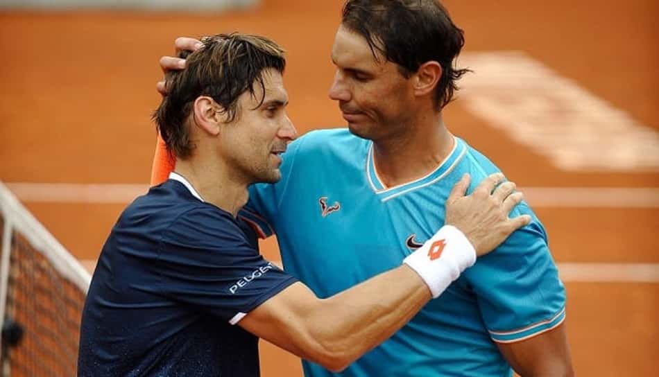 Rafael Nadal e David Ferrer no ATP 500 de Barcelona em 2019