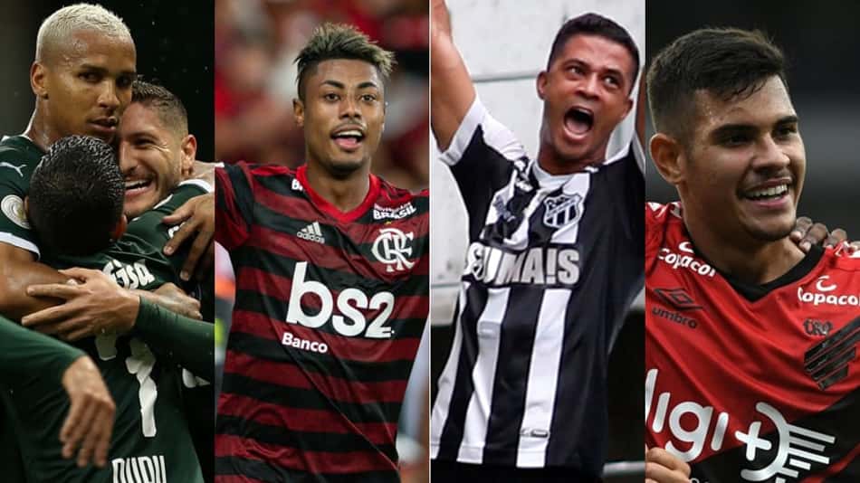 O Brasileirão está de volta! Entre sábado e domingo, tivemos goleadas de Ceará e Palmeiras - que dividem a liderança -, brilho de Bruno Henrique e homenagem a Juan no Flamengo e confusões com o VAR. O LANCE! mostra o resumo. Confira! 