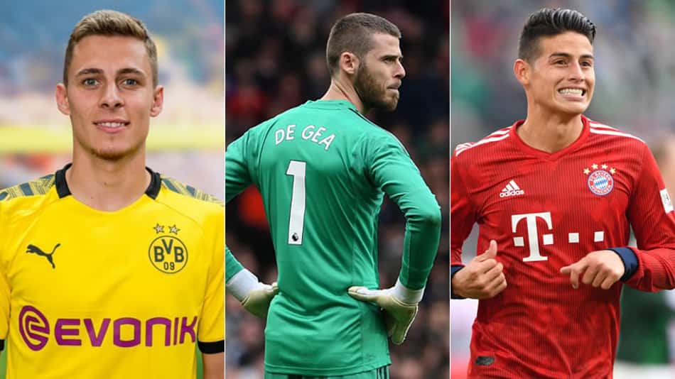Mercado de transferências agitado nesta quarta-feira, principalmente no futebol alemão, onde o Borussia Dortmund anunciou duas grandes contratações para a próxima temporada. Na Inglaterra, Pochettino, Pogba e De Gea são protagonistas. Na Alemanha, James ainda não sabe o seu futuro, a única coisa que o colombiano sabe é que dificilmente será no Real Madrid. Veja o resumo do LANCE! do vaivém desta quarta!